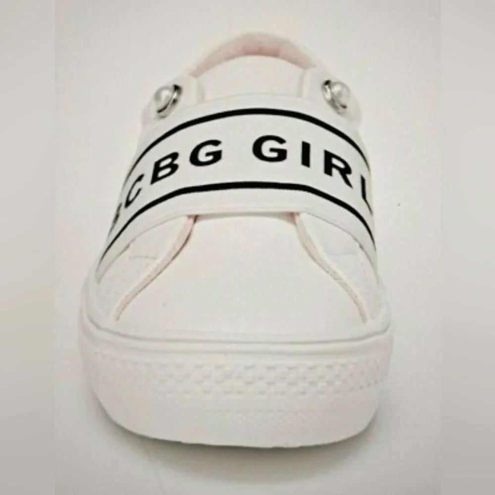 BCBGirls White and Pink Kids Sneakers